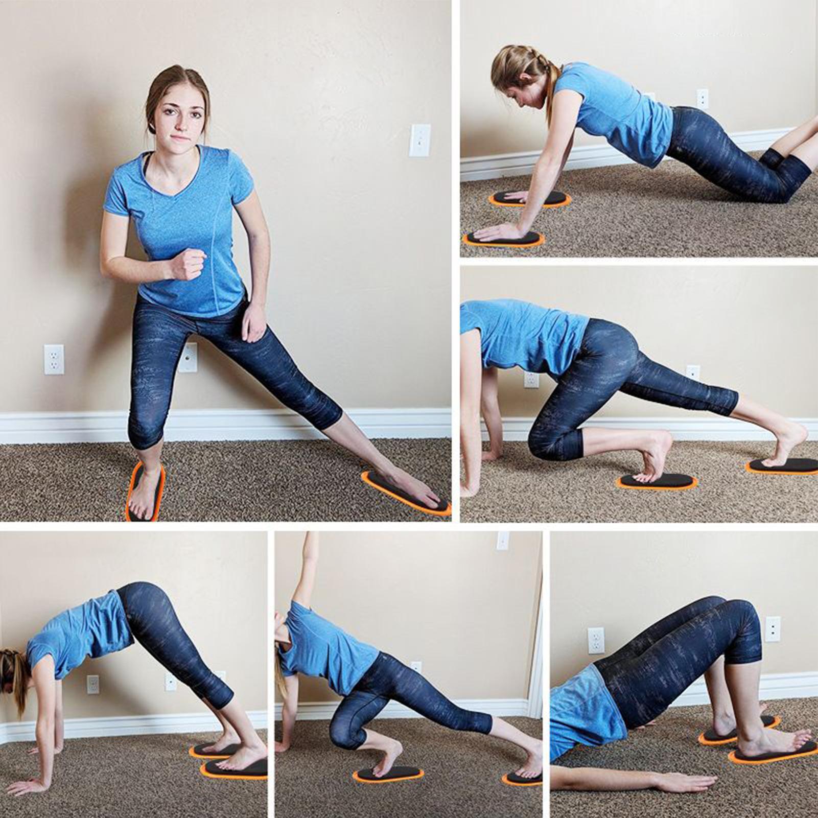 Home Gym Routine - Workout Sliders Disc Ovale vorm Workout
