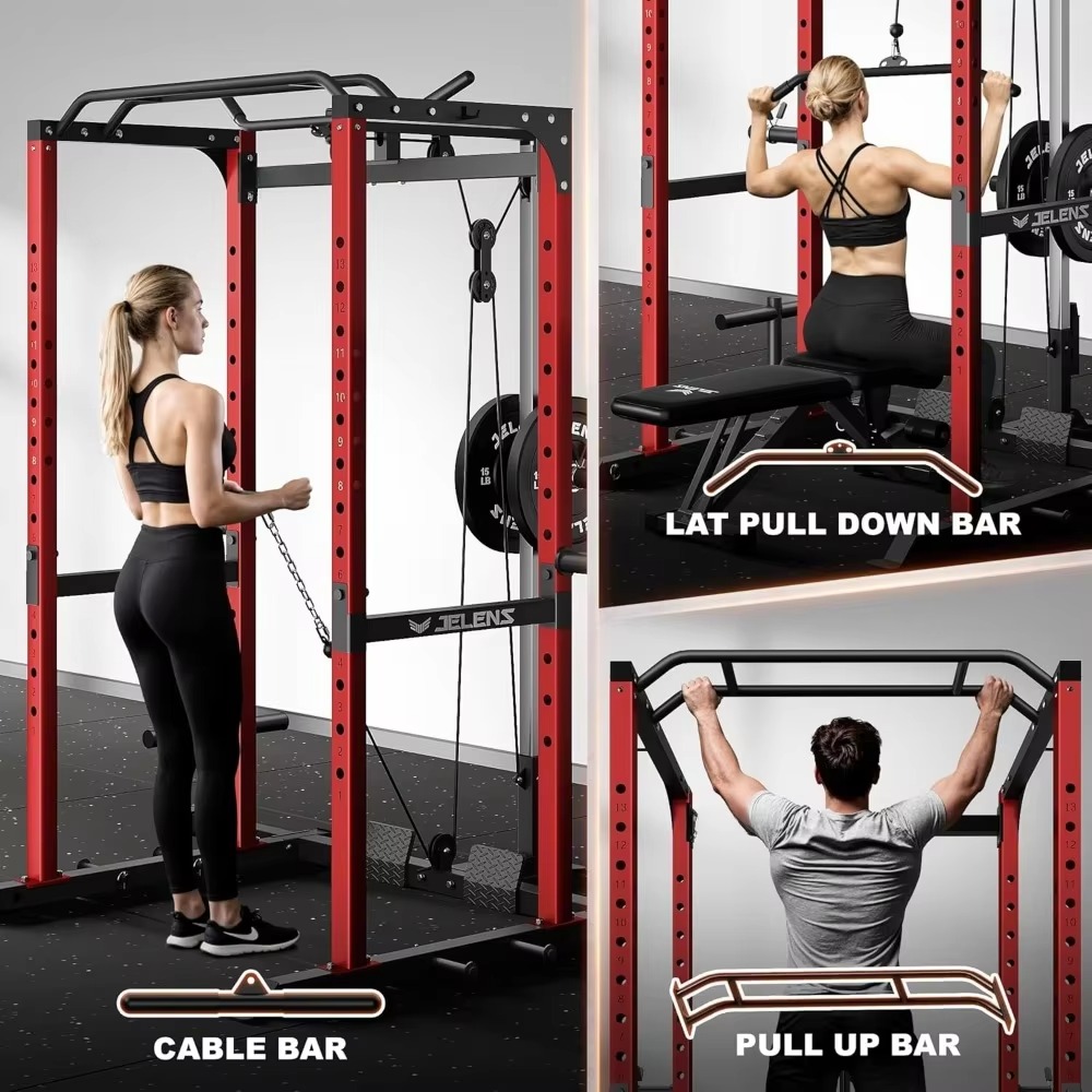 Home Gym Equipment Set - S21 Power Cage Multifunctionele Rack Verstelbare
