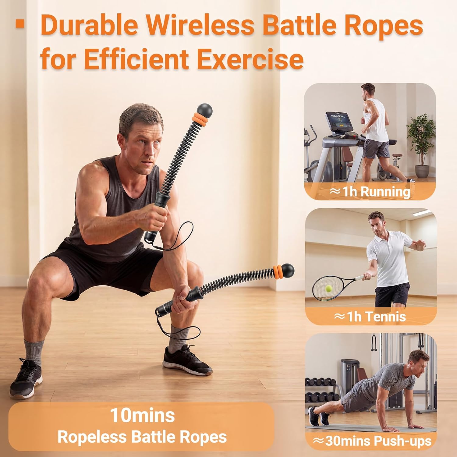 Verstelbare touwloze battle ro - Home Gym Portable recensie en prijs
