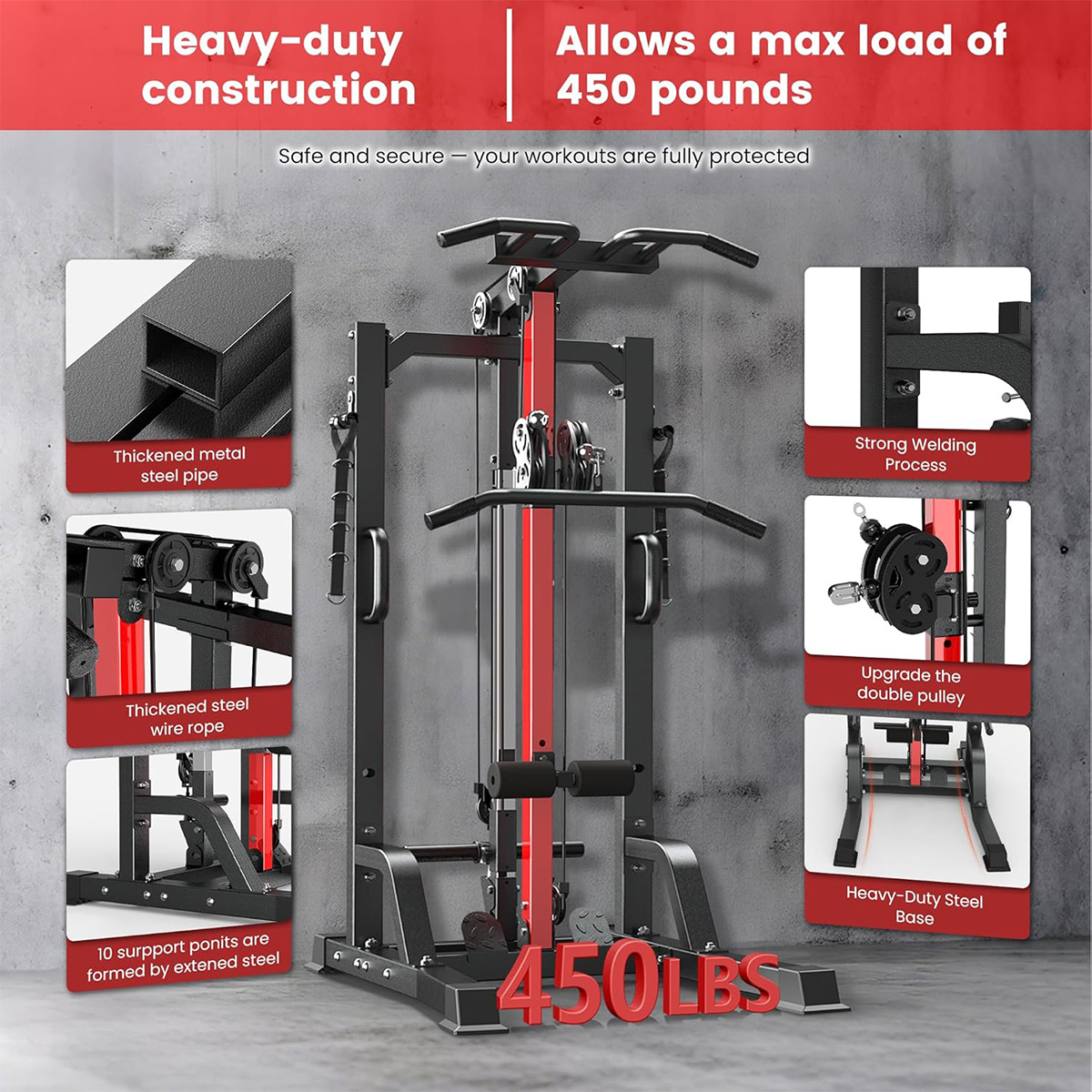 Pooboo Home Gym Machine - Hoog - Leg Home Gym Workout recensie en prijs