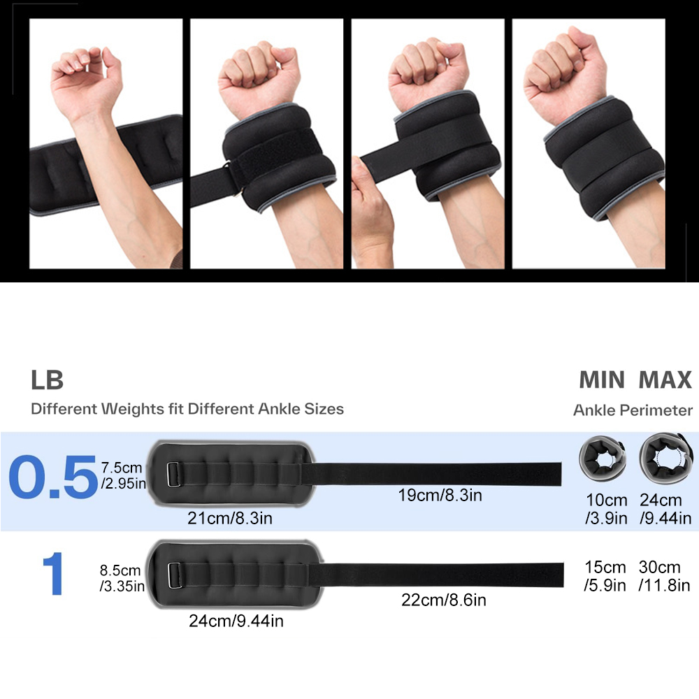 1 paar polsgewichten, enkelgew - Leg Home Gym Workout recensie en prijs