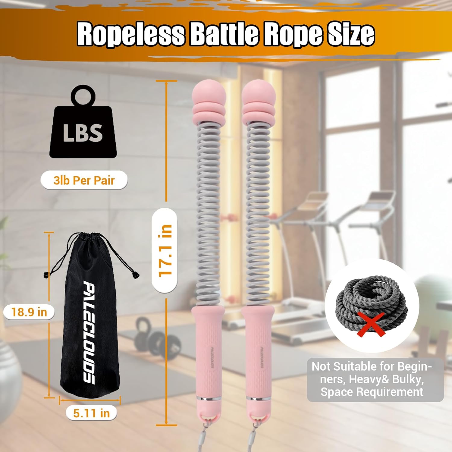 Draagbare touwloze battle rope - Home Gym Portable recensie en prijs
