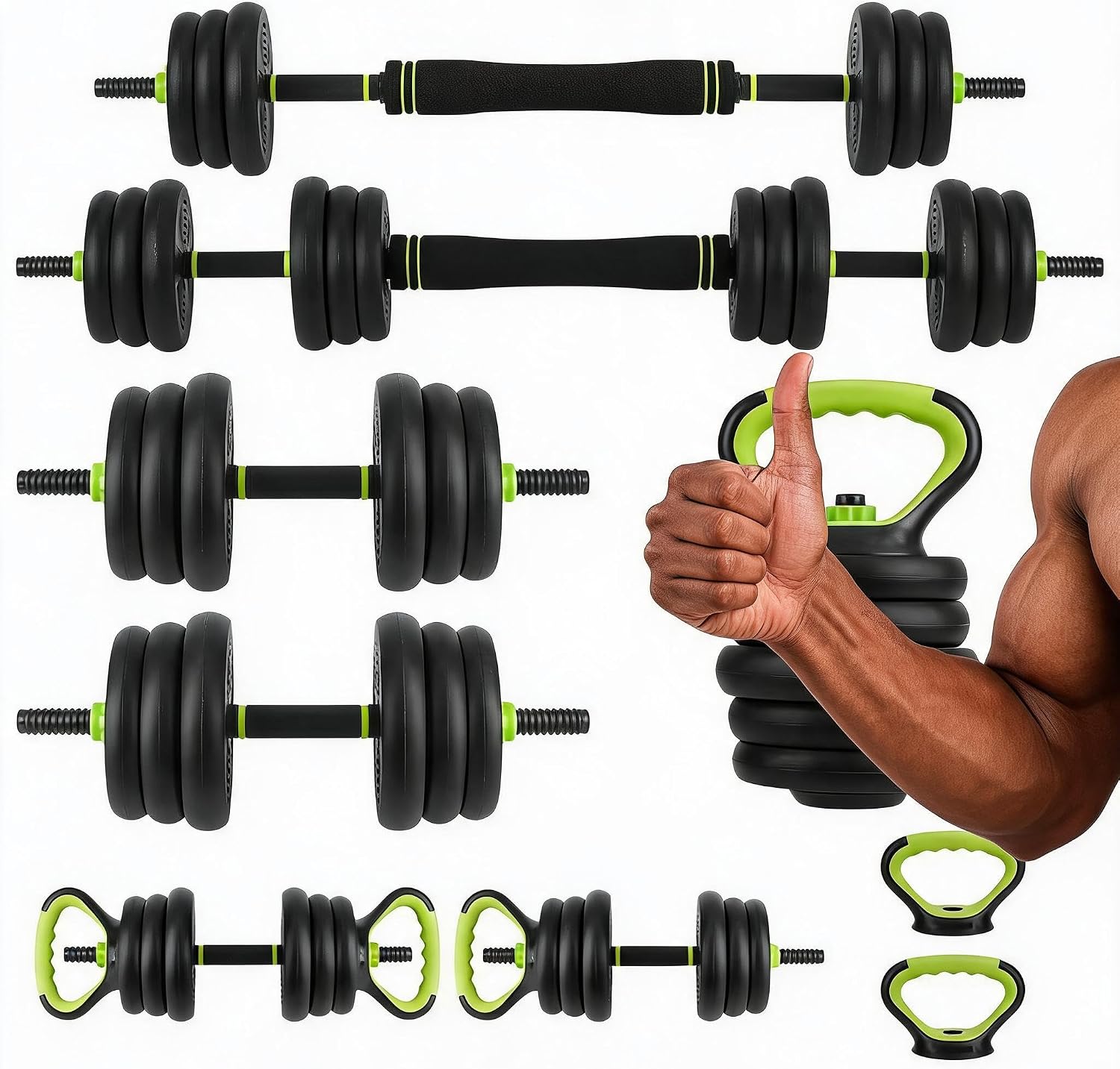 4-in-1 verstelbare dumbbellset - Home Gym Equipment Set recensie en prijs