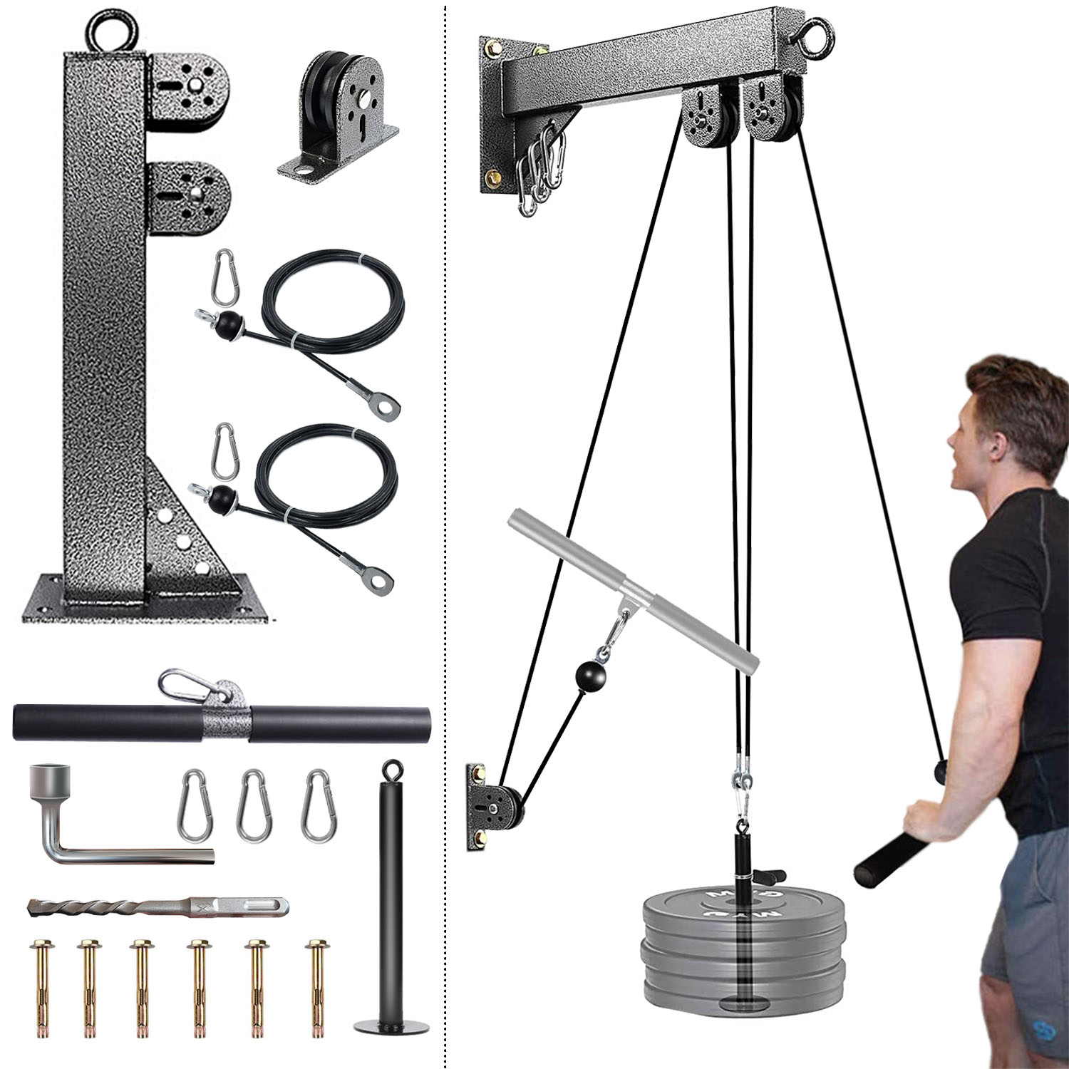 Fitness wandgemonteerd katrols - Lat Pulldown Cable recensie en prijs