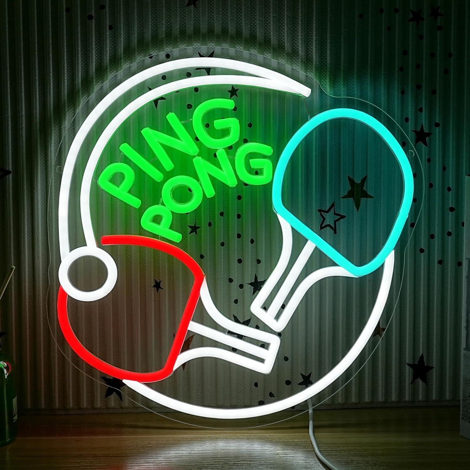 Ping Pong Neon Licht USB Dimba - Home Gym Neon Sign recensie en prijs