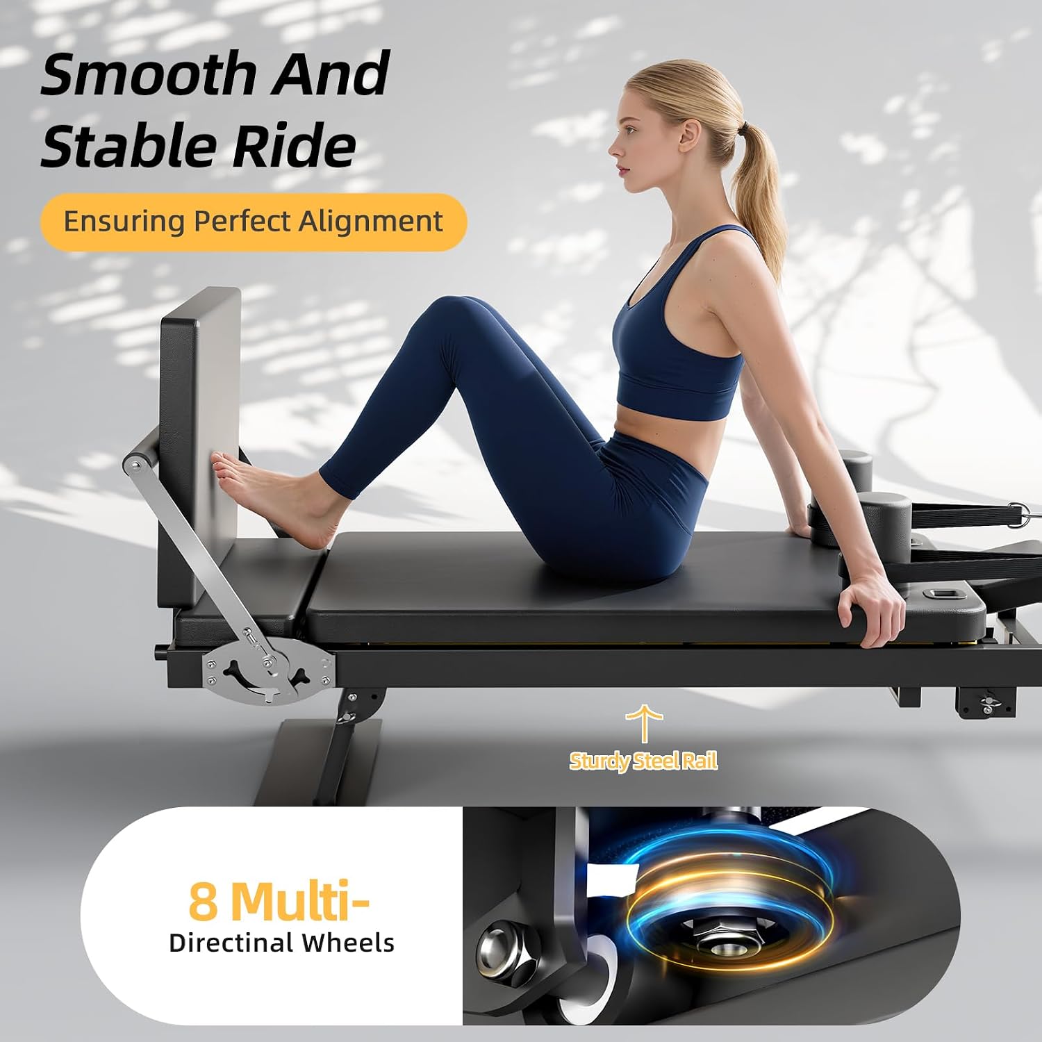 Opvouwbare Pilates Reformer Ma - Leg Home Gym Workout recensie en prijs