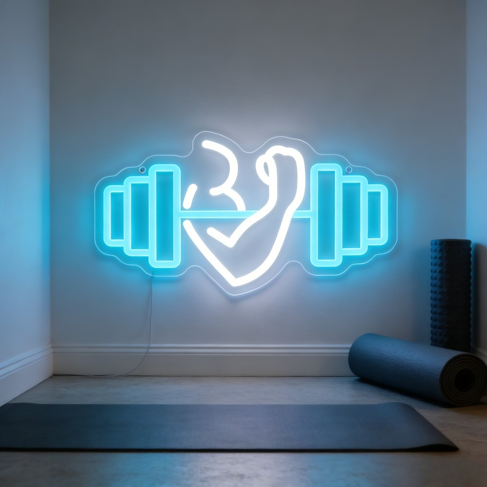 Biceps Dumbbell Neon Sign LED  - Home Gym Neon Sign recensie en prijs