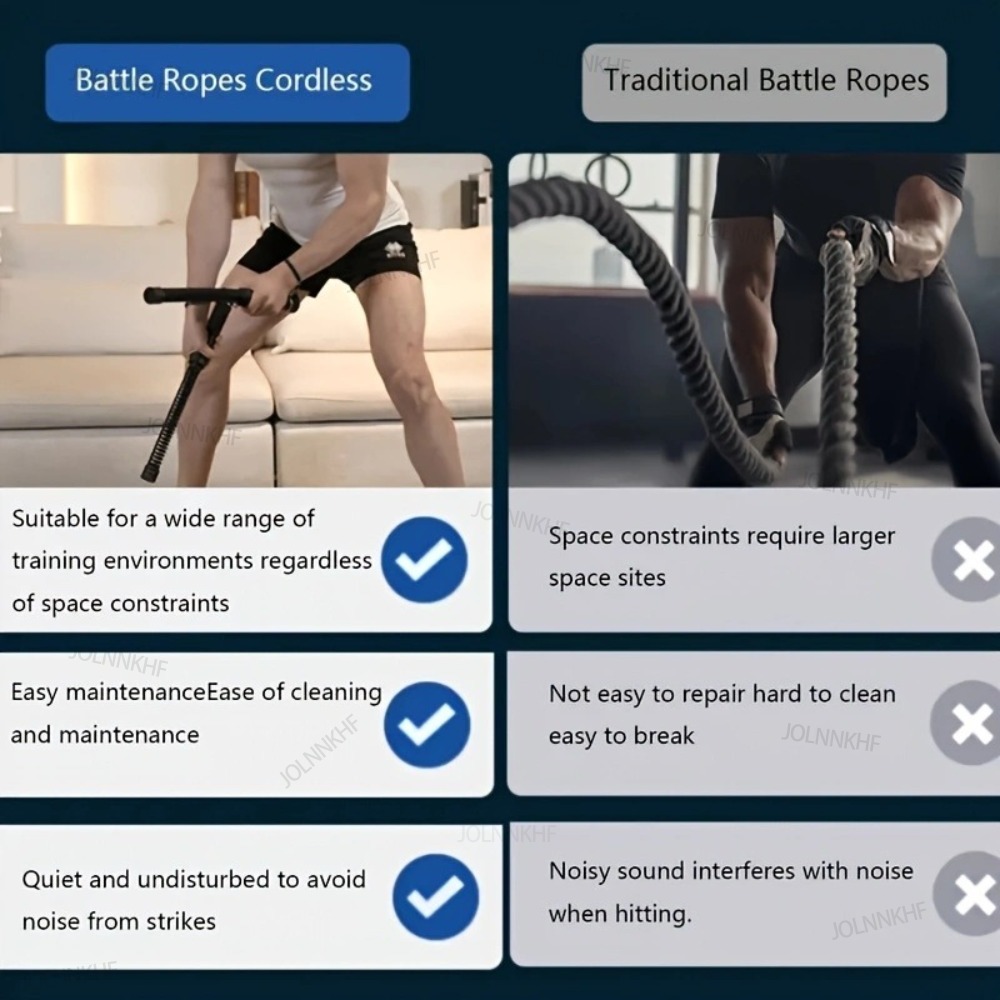 Zware, gewogen draadloze battl - Battle Rope Heavy recensie en prijs